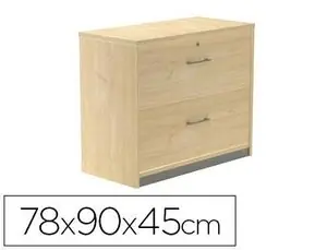 Armario Rocada con Dos Cajones Serie Store 78X90X45 cm Acabado Aa01 Haya/haya Precio Económico