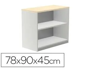 Armario Rocada con Dos Estantes Serie Store 78X90X45 cm Acabado Ab04 Aluminio/blanco Pago Seguro