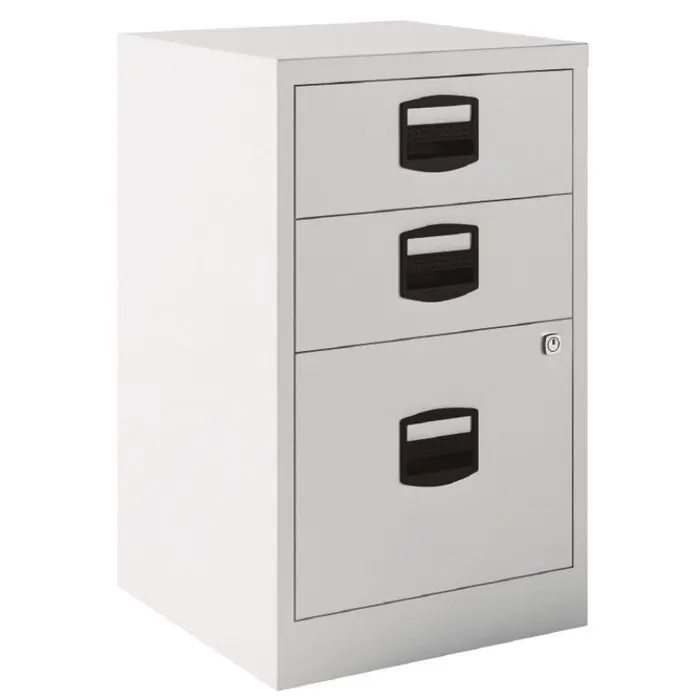 De Moda Cajonera Metálica Bisley 3 Cajones sin Ruedas Gris