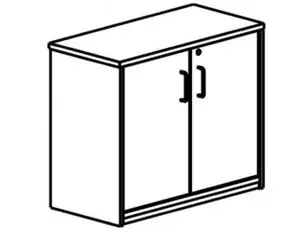 Exclusivo Armario Rocada con un Estante y Dos Puertas Enteras Serie Store 78X90X45 Acabado Aa01 Haya/haya