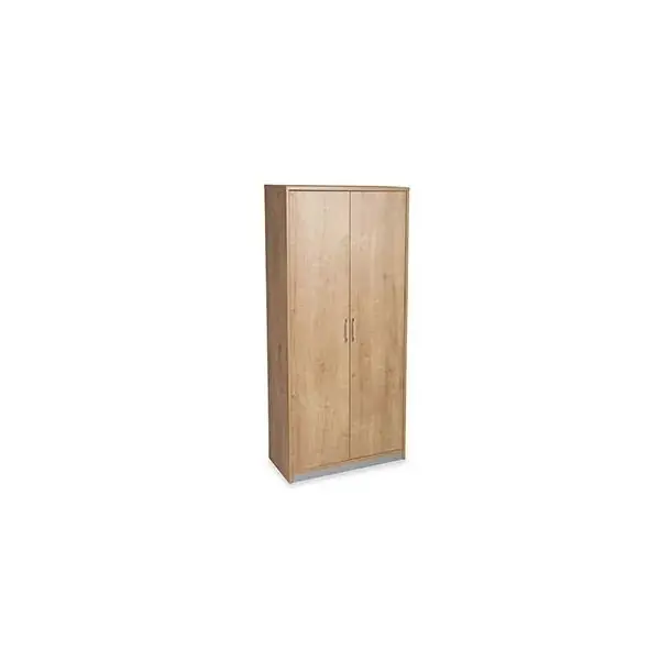 Armario Alto con Puertas Rocada de Melamina 1950X450X900 mm Roble/roble Ordenar Ahora Mismo