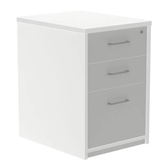 Cajonera Melamina con Ruedas Rocada Blanco/gris Última Versión