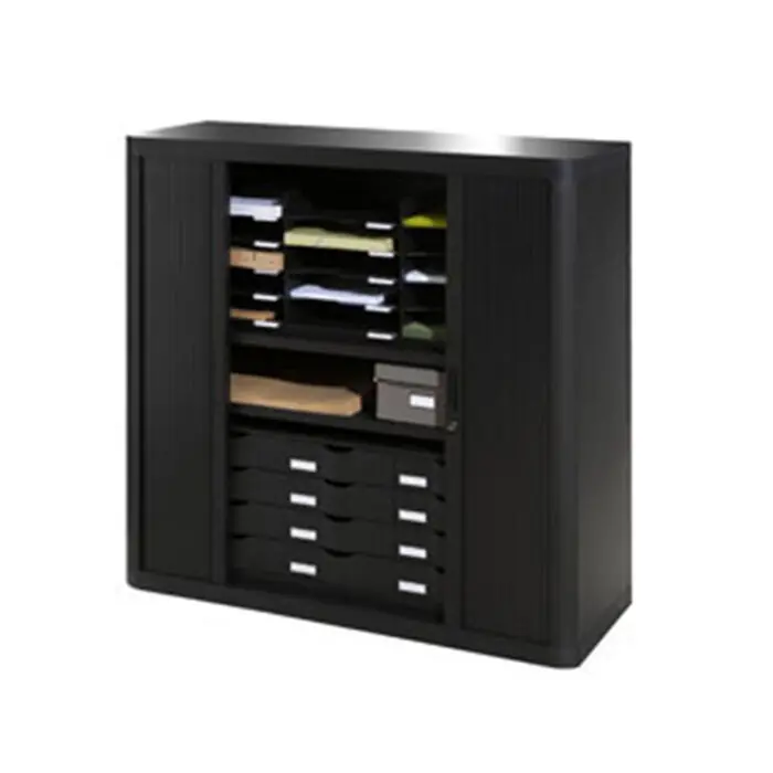 Armario Paperflow Easy Office 2 Estantes 104Cm Negro Original