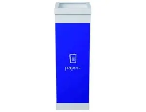 Contenedor Papelera Reciclaje Paperflow con Tapa Poliestireno para Papeles 60 L 76X36,3X26,3 cm Precio Rebajado