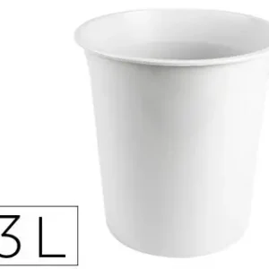 Papelera Plastico Q-Connect Gris Opaco 13 Litros Mejor Calidad