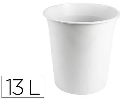 Papelera Plastico Q-Connect Gris Opaco 13 Litros Mejor Calidad