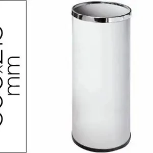 Paraguero Metalico 301 Blanco Medida 50X21. 5 -Aros Cromo Precio Rebajado