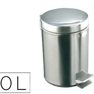 Tendencia Papelera con Pedal Acero Inoxidable Brillo 20 L 435X295X350 mm