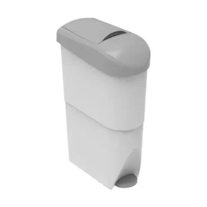 Contenedor Plastico Higiene Intima Blanco/gris Ordena Ya