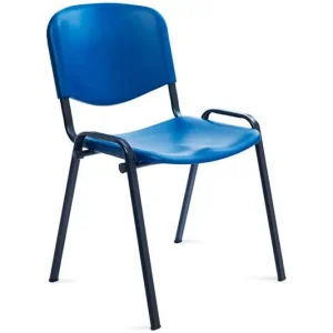 Lujoso Silla Rocada Confidente Estructura Metalica Respaldo y Asiento en Polimero Color Azul