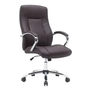 Solo Hoy Silla Q-Connect Direccion Vero Na Simil Piel Base Metalica Alt Max 1210 Anc 650 Prof 730 mm Ruedas Premium Color Marron