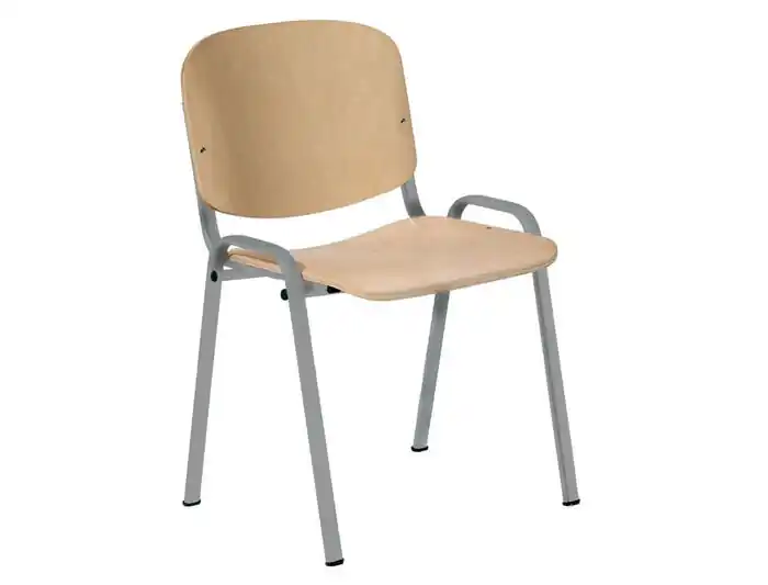 Silla Rocada Confidente Estructura Metalica Asiento y Respaldo Madera Natural 570X410X810 mm Rebajas