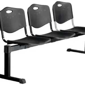 Bancada Piqueras y Crespo Pozohondo 3 Plazas Asiento y Respaldo Pvc Negro Compra Ahora