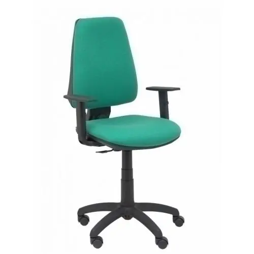 Silla Piqueras y Crespo Elche Cp Brazos Regulables Mecanismo Contacto Permanente Regulacion de Profundidad Asiento y Respaldo Tapizado Bali Verde Novedad