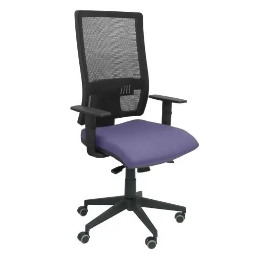 Envío Gratis Silla Piqueras y Crespo Horna Brazos Regulables Mecanismo Sincro Apoyo Lumbar Respaldo Malla Transpirable y Asiento Tapizado Bali Azul Claro