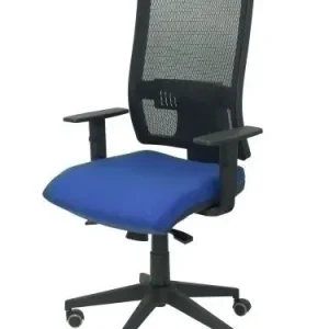 Silla Piqueras y Crespo Horna Brazos Regulables Mecanismo Sincro Apoyo Lumbar Respaldo Malla Transpirable y Asiento Tapizado Bali Azul Favorito De Clientes