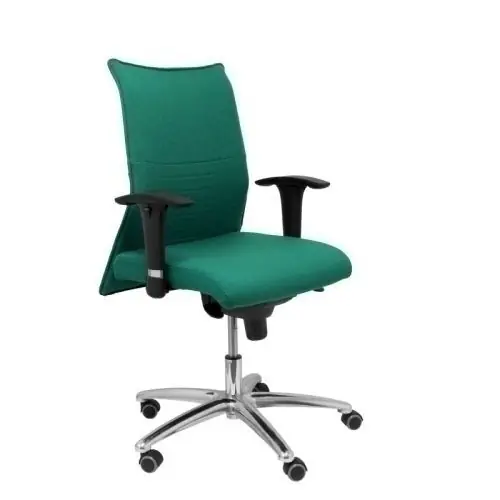 Silla Piqueras y Crespo Albacete Xl Confidente Hasta 160 Kg Brazos Cromados Regulables Mecanismo Sincro Asiento y Respaldo Reforzados con Espuma Viscoelastica Tapizado Bali Verde Ordenar Ahora Mismo
