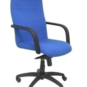 Devolución Gratuita Silla Piqueras y Crespo Letur Direccion Brazos Fijos Mecanismo Basculante y Altura Ajustable Gran Confortabilidad Ruedas de Nylon Asiento y Respaldo Tapizado Aran Azul