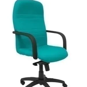 Silla Piqueras y Crespo Letur Direccion Brazos Fijos Mecanismo Basculante y Altura Ajustable Gran Confortabilidad Ruedas de Nylon Asiento y Respaldo Tapizado Bali Verde Claro Pedido Al Por Mayor