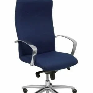 Comprar En Línea Silla Piqueras y Crespo Caudete Direccion Brazos Fijos Cromados Mecanismo Basculante Multiposicion y Altura Ajustable Gran Confortabilidad Ruedas de Parquet Asiento y Respaldo Tapizado Bali Azul Marin