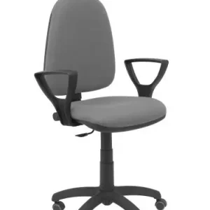 Silla Piqueras y Crespo Ayna Brazos Fijos Mecanismo Contacto Permanente con Regulacion de Profundidad Ruedas de Parquet Asiento y Respaldo Tapizado Bali Gris Económico