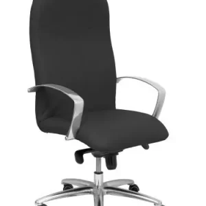 Silla Piqueras y Crespo Caudete Direccion Brazos Fijos Mecanismo Basculante Regulable en Altura Asiento y Respaldo Tapizado Similpiel Negro Promoción Exclusiva