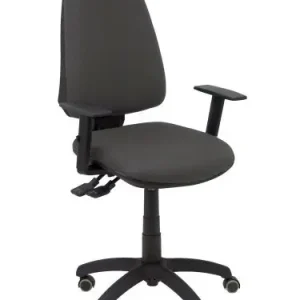 Solo Por Tiempo Limitado Silla Piqueras y Crespo Elche S Brazos Regulables Mecanismo Asincro de Doble Maneta Gran Confortabilidad Regulable en Altura Ruedas Parquet Asiento y Respaldo Tapizado Bali Gris Oscuro