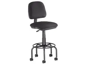 Taburete con Respaldo Rocada para Mesa de Dibujo Negro Regulable en Altura Hasta 725 mm Tela Ignifug Ordenar Ahora Mismo