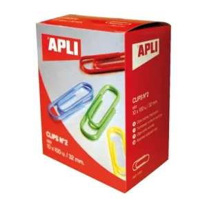APLI 100 CLIPS SURTIDO COLORES 32MM - 11723 Oferta Flash