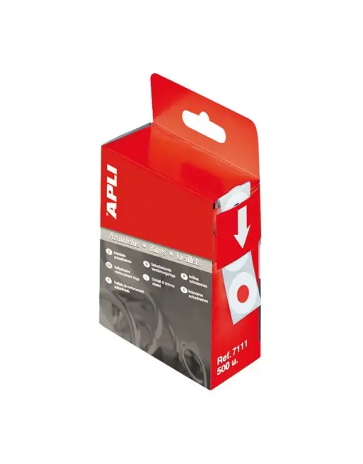 Oferta APLI BOLSA ARANDELAS AUTOADHESIVO BLANCAS 500UN - APL 7111
