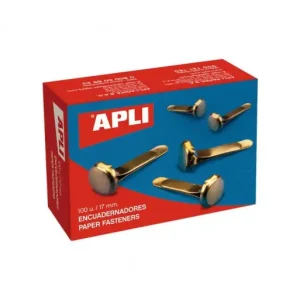 APLI 100 ENCUADERNADORES METAL S/ARANDELA 17MM - 12284 Marca Reconocida