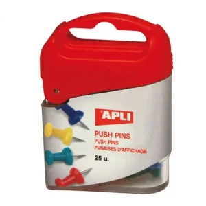 Gran Oferta APLI 25U AGUJAS PUSH PINS SURTIDO AUTOSER. - 12349
