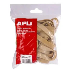 APLI GOMA ELÁSTICA MARRÓN CAUCHO 200X10MM 100 GR 13222 Solo Hoy