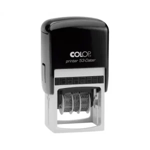 COLOP SELLO PERSONALIZADO FECHADOR AUTOMATICO 30X45MM - PRINTER 53 DATER Devolución Gratuita