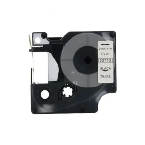 Marca Reconocida COMPATIBLE DYMO CINTA ROTULADORA ELECTRONICA 24MM NG/BL - 53713