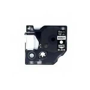 Oferta Flash COMPATIBLE DYMO CINTA ROTULAR D1 19 MM X 7 M BLANCO / NEGRO 45811
