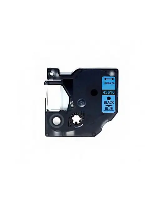 Devolución Gratuita COMPATIBLE DYMO CINTA ROTULAR D1 6 MM X 7 M COLORES NEGRO / AZUL 43616