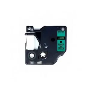 Últimas Unidades COMPATIBLE DYMO CINTA ROTULAR D1 6 MM X 7 M COLORES NEGRO / VERDE 43619
