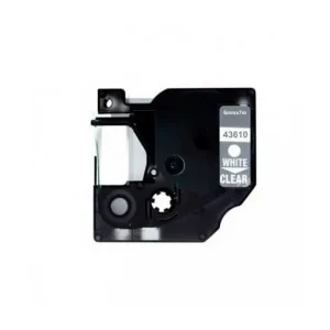 COMPATIBLE DYMO CINTA ROTULAR D1 6 MM X 7 M NEGRO / TRANSPARENTE 43610 Barato