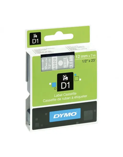 DYMO CINTA D1 12MMX7M BL/TR 45020 - 45020 / S0720600 Imprescindible (Must-Have)