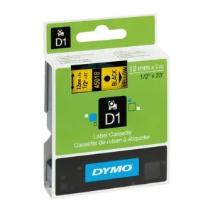 Última Oportunidad DYMO CINTA D1 12MMX7M NG/AM 45018 - 45018 / S0720580
