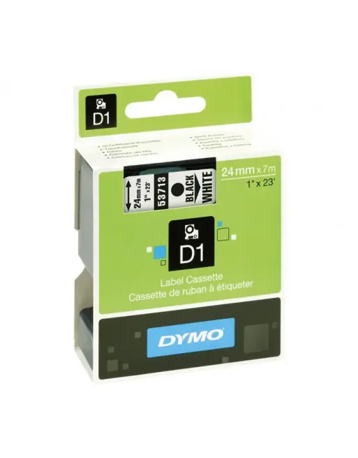 Pedido Al Por Mayor DYMO CINTA D1 24MM NG/BL 53713 - 53713 / S0720930