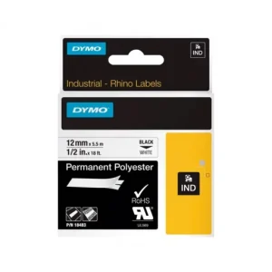 Garantía Incluida DYMO CINTA RHINOPRO 12MMX5M BLANCO - S0718210