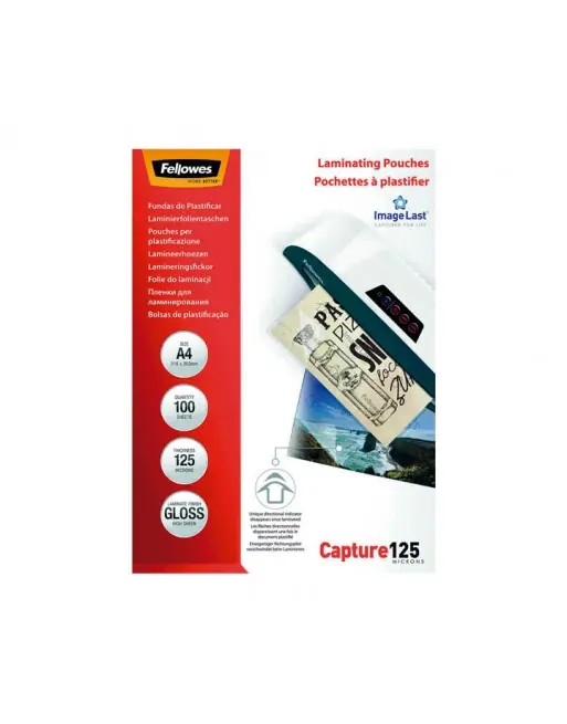 Oferta Flash FELLOWES PACK 100 BOLSAS PARA PLASTIFICAR 125 MICRAS A4 - 5307407