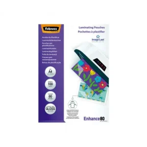 FELLOWES PACK 100 BOLSAS PARA PLASTIFICAR 80 MICRAS A4 - 5306114 Oferta Flash