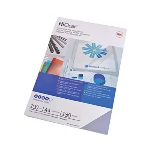 Stock Limitado GBC 100 PORTADA PVC TRANSPARENTE 240M. CRISTAL A4 - CE012480