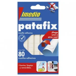 Original IMEDIO MASILLA DE FIJACIÓN PATAFIX ADHESIVO REMOVIBLE 80 PASTILLAS 7001466