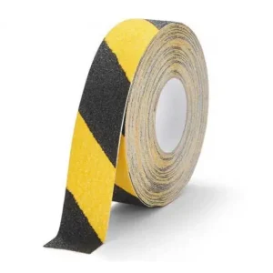 DURABLE CINTA ADHESIVA ANTIDESLIZANTE RUGOSA GRIP 50MM AMARILLO Y NEGRO 1097130 Directo De Fábrica