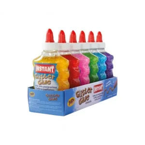 INSTANT 6U COLA GLITTER GLUE METALLIC SURTIDO 180ML - 11271 Promoción Exclusiva