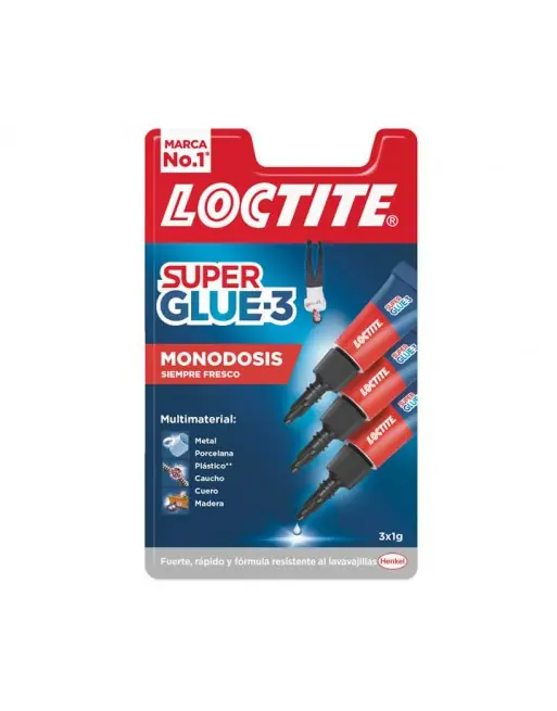 Precio De Fábrica LOCTITE PACK 3 PEGAMENTO SUPERGLUE TRIO 1GR - 2054004